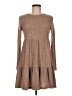 Shein Tweed Brown Casual Dress Size 6 - photo 1