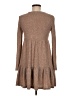 Shein Tweed Brown Casual Dress Size 6 - photo 2