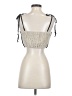 Shein 100% Polyester Ivory Sleeveless Top Size S - photo 2