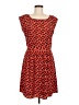 Old Navy 100% Polyester Hearts Orange Casual Dress Size M - photo 1