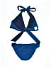 Eva Alexander Solid Blue Two Piece Swimsuit Size 8 - photo 2