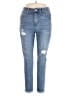 Max Studio Hearts Blue Jeans Size 14 - photo 1