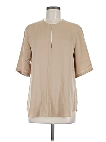 Theory Short Sleeve Silk Top (view 1)
