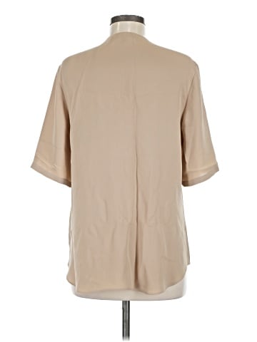 Theory Short Sleeve Silk Top (view 2)