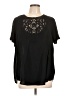 Torrid Black Short Sleeve Blouse Size Lg Plus (0) - photo 1