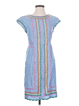 green emerald velvet dress Arabella Linen Blend Dress-Red Embroidery