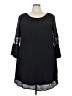 Just Found Black 3/4 Sleeve Blouse Size 3X - photo 1