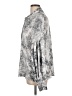 Vince Camuto 100% Polyester Print Silver Long Sleeve Blouse Size L - photo 5