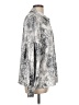 Vince Camuto 100% Polyester Print Silver Long Sleeve Blouse Size L - photo 4