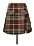 Cider 100% Polyester Plaid Brown Casual Skirt Size XS - photo 1