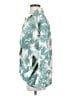 TCEC 100% Polyester Tropical Teal Long Sleeve Blouse Size S - photo 5