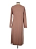 prologue Solid Brown Casual Dress Size XS - photo 2