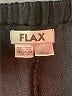 Flax 100% Linen Solid Black Linen Pants Size 10 (M) - photo 6