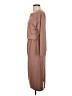 prologue Solid Brown Casual Dress Size XS - photo 5