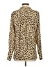 Vince Camuto 100% Polyester Animal Print Tan Long Sleeve Blouse Size S - photo 2