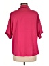 Modern Works Pink Short Sleeve Blouse Size L - photo 2