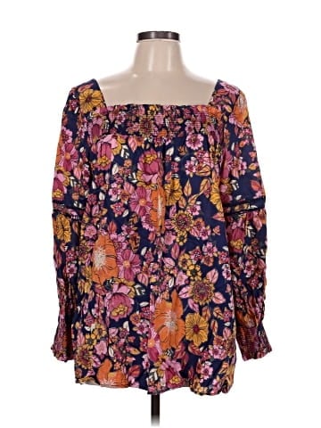 Nostalgia Long Sleeve Blouse (view 1)