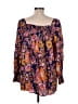 Nostalgia Purple Long Sleeve Blouse Size L - photo 2