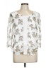 LC Lauren Conrad 100% Polyester White 3/4 Sleeve Blouse Size L - photo 1