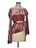 Assorted Brands Burgundy 3/4 Sleeve Blouse Size S - photo 1