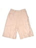 Nicholas 100% Linen Solid Tan Pink Cargo Shorts Size 6 - photo 2