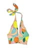 STAUD Print Green Swimsuit Top Size 2 - photo 1