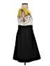 Sariah 100% Polyester Graphic Yellow Cocktail Dress Size 4 - photo 4