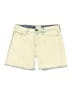 Current/Elliott Solid Yellow Ivory Denim Shorts Size 27 waist - photo 1