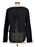 Nancy Rose Performance Stars Solid Black Long Sleeve Top Size 10 - photo 2