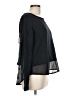 Nancy Rose Performance Stars Solid Black Long Sleeve Top Size 10 - photo 4