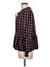 Ann Taylor LOFT 100% Rayon Black Long Sleeve Blouse Size L - photo 5