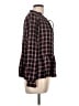 Ann Taylor LOFT 100% Rayon Black Long Sleeve Blouse Size L - photo 4