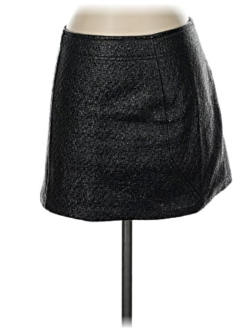 Zara W&B Collection Faux Leather Skirt (view 1)