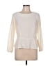 Boden Ivory Long Sleeve Silk Top Size 10 (petite) - photo 1