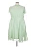 Torrid 100% Polyester Solid Green Casual Dress Size 3X Plus (3) - photo 1