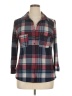 rue21 Plaid Gray 3/4 Sleeve Blouse Size XL - photo 1
