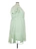 Torrid 100% Polyester Solid Green Casual Dress Size 3X Plus (3) - photo 4