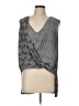 BCBGMAXAZRIA 100% Recycled Polyester Gray Sleeveless Blouse Size L - photo 1