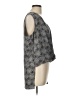 BCBGMAXAZRIA 100% Recycled Polyester Gray Sleeveless Blouse Size L - photo 4