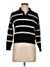 TRUTH BY REPUBLIC Stripes Black Pullover Sweater Size M - photo 1