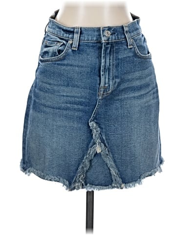 7 For All Mankind Denim Skirt (view 1)