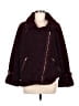 Hutch 100% Polyester Burgundy Faux Fur Jacket Size M (petite) - photo 1