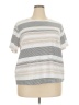 Hasting & Smith Stripes Gray White Short Sleeve T-Shirt Size 3X - photo 1