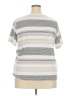 Hasting & Smith Stripes Gray White Short Sleeve T-Shirt Size 3X - photo 2