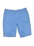 St. John's Bay Solid Blue Shorts Size 4 (petite) - photo 1