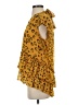 Nicole Miller 100% Polyester Animal Print Yellow Short Sleeve Blouse Size S - photo 5