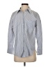 Zara Stripes Blue Long Sleeve Button-Down Shirt Size XS - photo 1