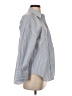 Zara Stripes Blue Long Sleeve Button-Down Shirt Size XS - photo 4