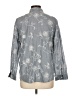 Chico's Gray 3/4 Sleeve Button-Down Shirt Size Lg (2) - photo 2