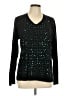 Susan Graver 100% Acrylic Polka Dots Black Pullover Sweater Size L - photo 1